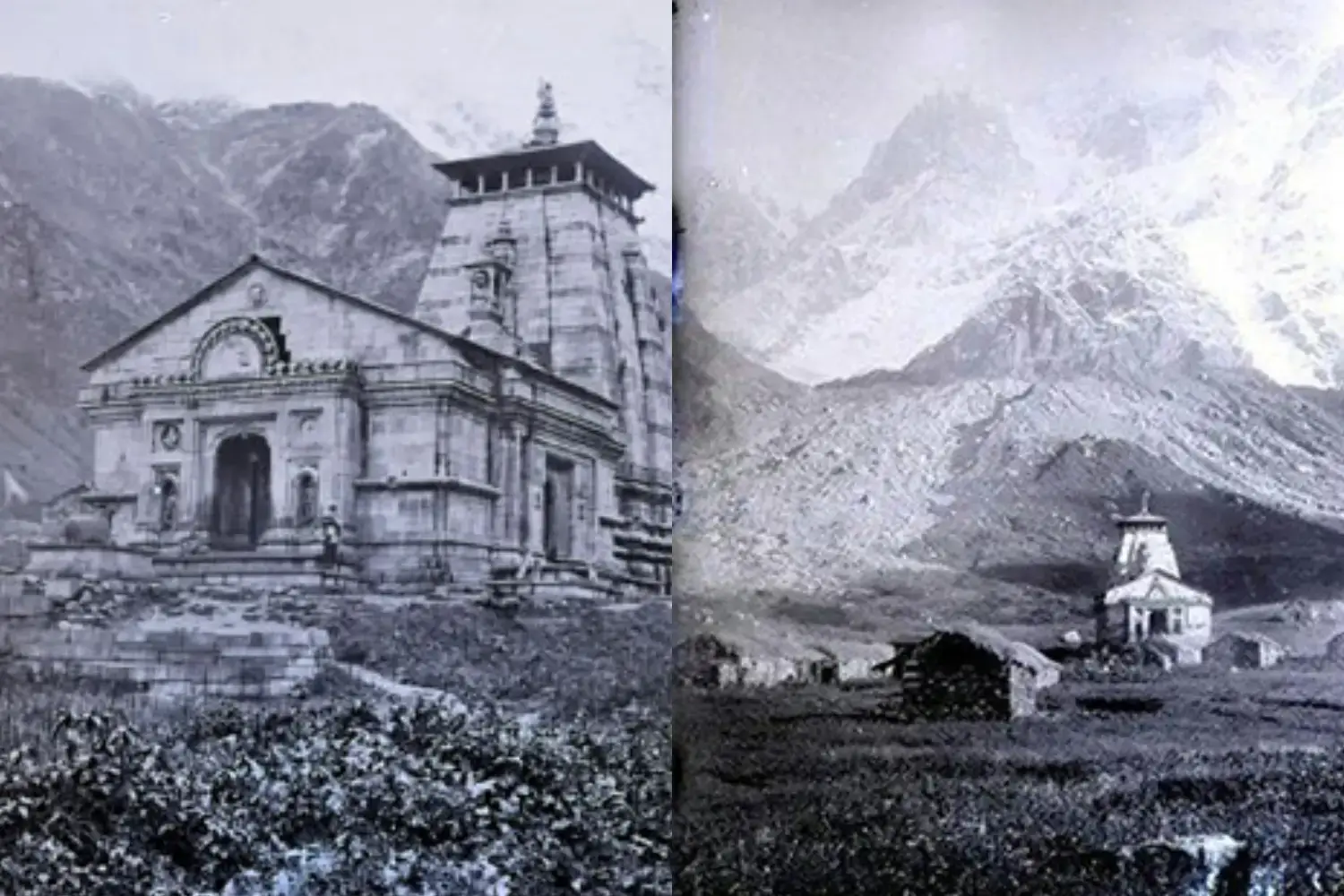 Old Picture of Shri Kedarnath Temple